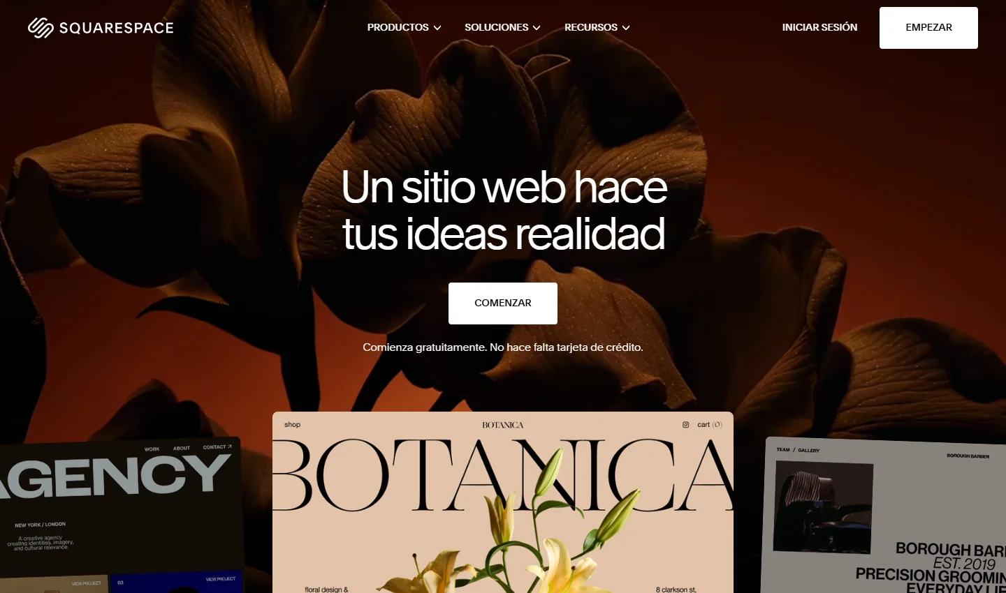 Captura de la portada pública de Squarespace, tomada el 23 de octubre de 2026
